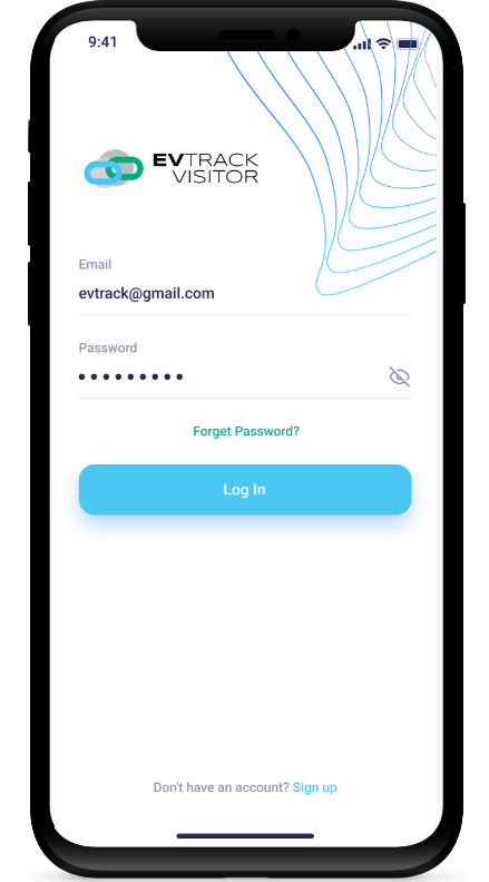 EvTrack Visitors App